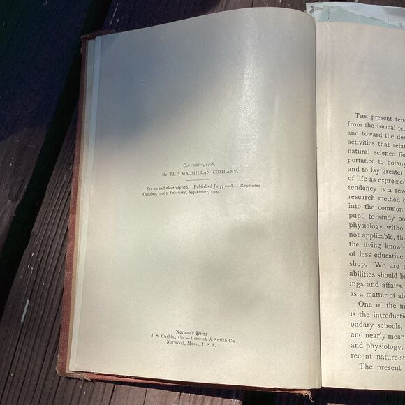 First Course in Biology 1909 Antique Textbook L.H. Bailey Walter M. Coleman - Picture 4 of 7